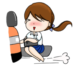 Thai students use for success sticker #13300641