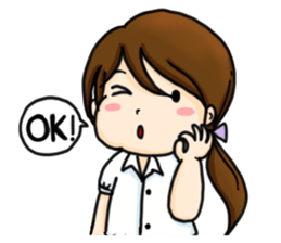 Thai students use for success sticker #13300643
