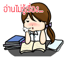 Thai students use for success sticker #13300661