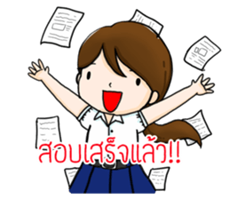 Thai students use for success sticker #13300663