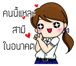 Thai students use for success sticker #13300674