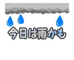 Anime "Weather conditions & Greeting" sticker #13300872