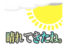 Anime "Weather conditions & Greeting" sticker #13300873