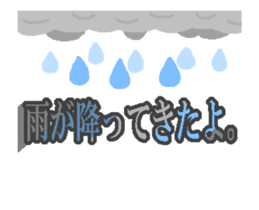 Anime "Weather conditions & Greeting" sticker #13300875