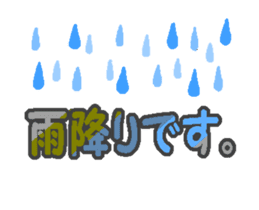 Anime "Weather conditions & Greeting" sticker #13300876