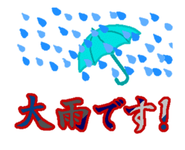 Anime "Weather conditions & Greeting" sticker #13300878