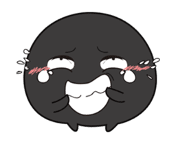 Monster black & white-Playfully articles sticker #13300903