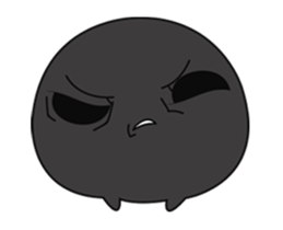 Monster black & white-Playfully articles sticker #13300908