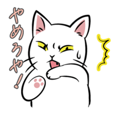 The cat has a heinous face sticker #13301355