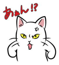 The cat has a heinous face sticker #13301358