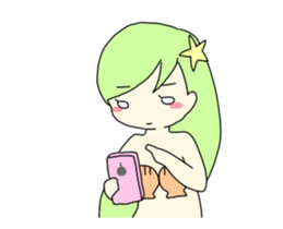 Moving doll sticker #13301412