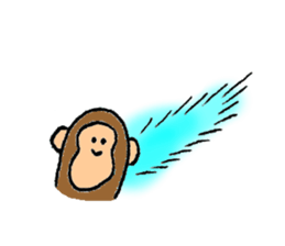 Monkey's name is Nagasawa sticker #13301626