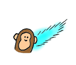 Monkey's name is Nagasawa sticker #13301626