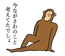 Monkey's name is Nagasawa sticker #13301633