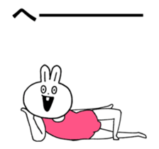 Move super rabbit sticker #13301930