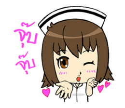Cute Litle Nurse sticker #13302313