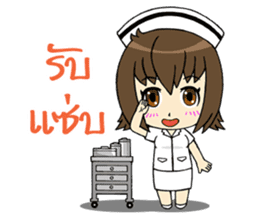 Cute Litle Nurse sticker #13302323
