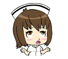 Cute Litle Nurse sticker #13302329