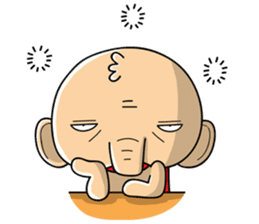 Ijah! the Weird Baby Elephant sticker #13302878