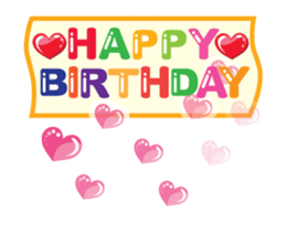 ninja cat haku02 moving! happy birthday! sticker #13302943