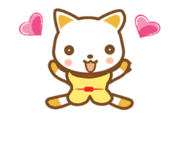 ninja cat haku02 moving! happy birthday! sticker #13302944