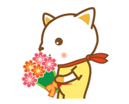 ninja cat haku02 moving! happy birthday! sticker #13302945