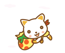 ninja cat haku02 moving! happy birthday! sticker #13302960