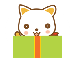 ninja cat haku02 moving! happy birthday! sticker #13302962