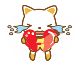 ninja cat haku02 moving! happy birthday! sticker #13302964