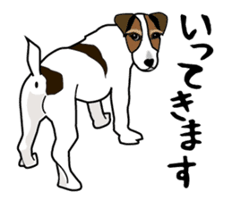 Day to day Jack Russell Terrier sticker #13303147