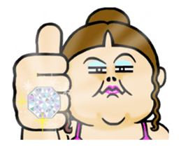 Move Shining Sticker ! jewelry with girl sticker #13303415