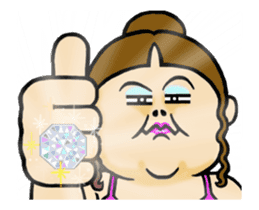 Move Shining Sticker ! jewelry with girl sticker #13303415