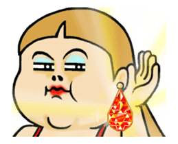 Move Shining Sticker ! jewelry with girl sticker #13303417