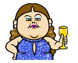 Move Shining Sticker ! jewelry with girl sticker #13303418