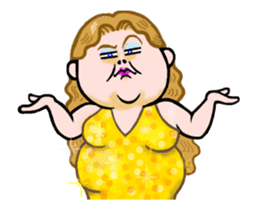 Move Shining Sticker ! jewelry with girl sticker #13303419