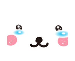 Everyday of white cat Chiro move sticker #13304189