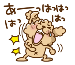 Putaro the Poodle 8 sticker #13304515