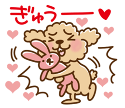Putaro the Poodle 8 sticker #13304536