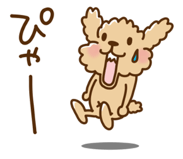 Putaro the Poodle 8 sticker #13304540