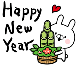 New Year's rabbite sticker #13304596