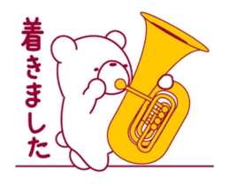 The bear "UGOKUMA" He plays a tuba. sticker #13304798