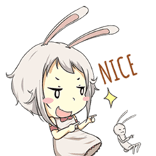 Little Bunny Girl sticker #13304850