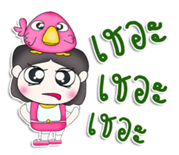 Mr. Tashi. Love bird sticker #13305186