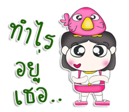 Mr. Tashi. Love bird sticker #13305199