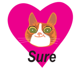 Fashionista cats - upset cat sticker #13305927