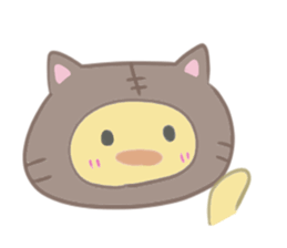 Kitten chick sticker #13306179