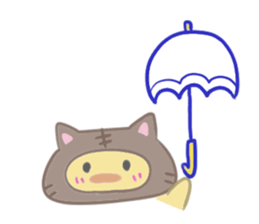 Kitten chick sticker #13306183