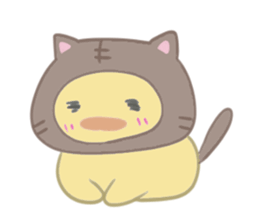 Kitten chick sticker #13306184