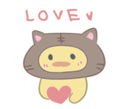 Kitten chick sticker #13306186