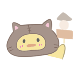 Kitten chick sticker #13306190